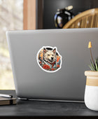 Anime Inspired Dog Sticker for the Urban Adventurer
