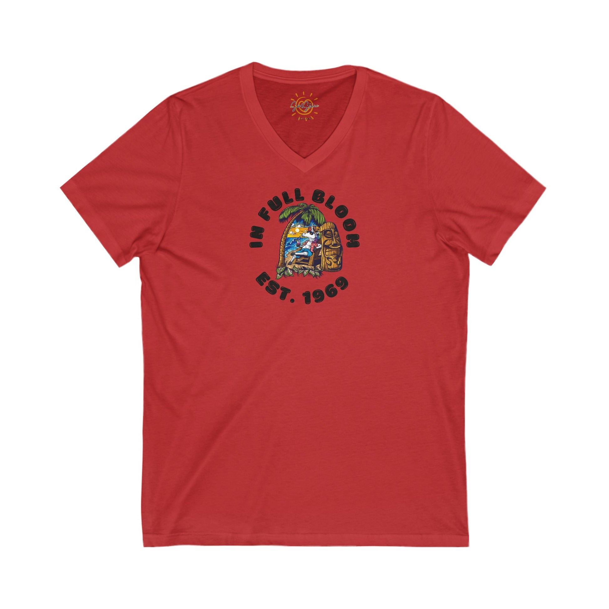 In Full Bloom 1969 - T-Shirt - Unisex Jersey Short Sleeve V-Neck Tee