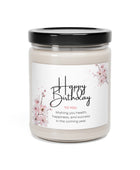 Birthday Wishes - Wishing you health, happiness - Scented Soy Candle, 9oz