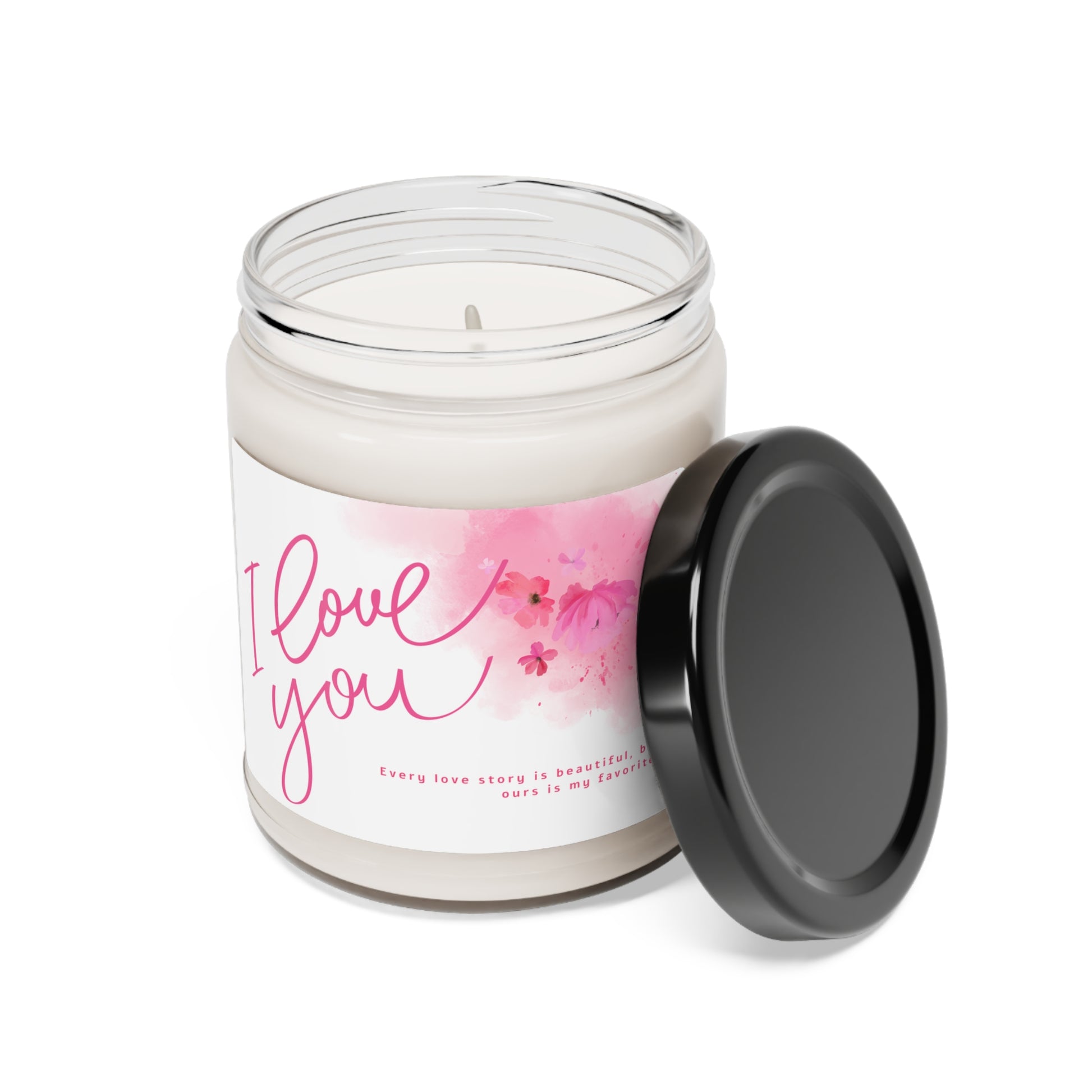 I love you - Scented Soy Candle, 9oz - Meditation Candle