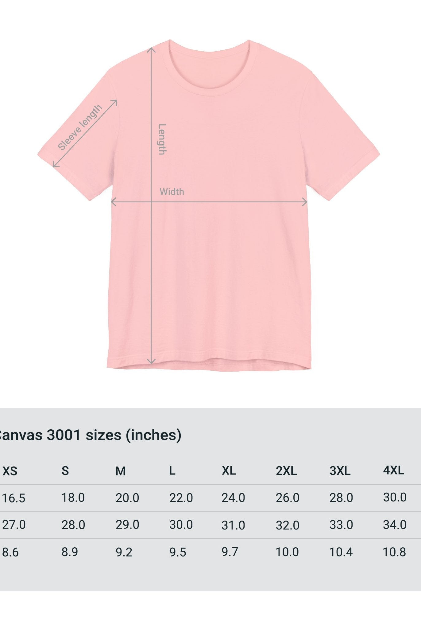 Adventure Unlimited Surfing T-Shirt with Size Measurements - Printed Direct-to-Garment - Soulshinecreators - Bella & Canvas - EU