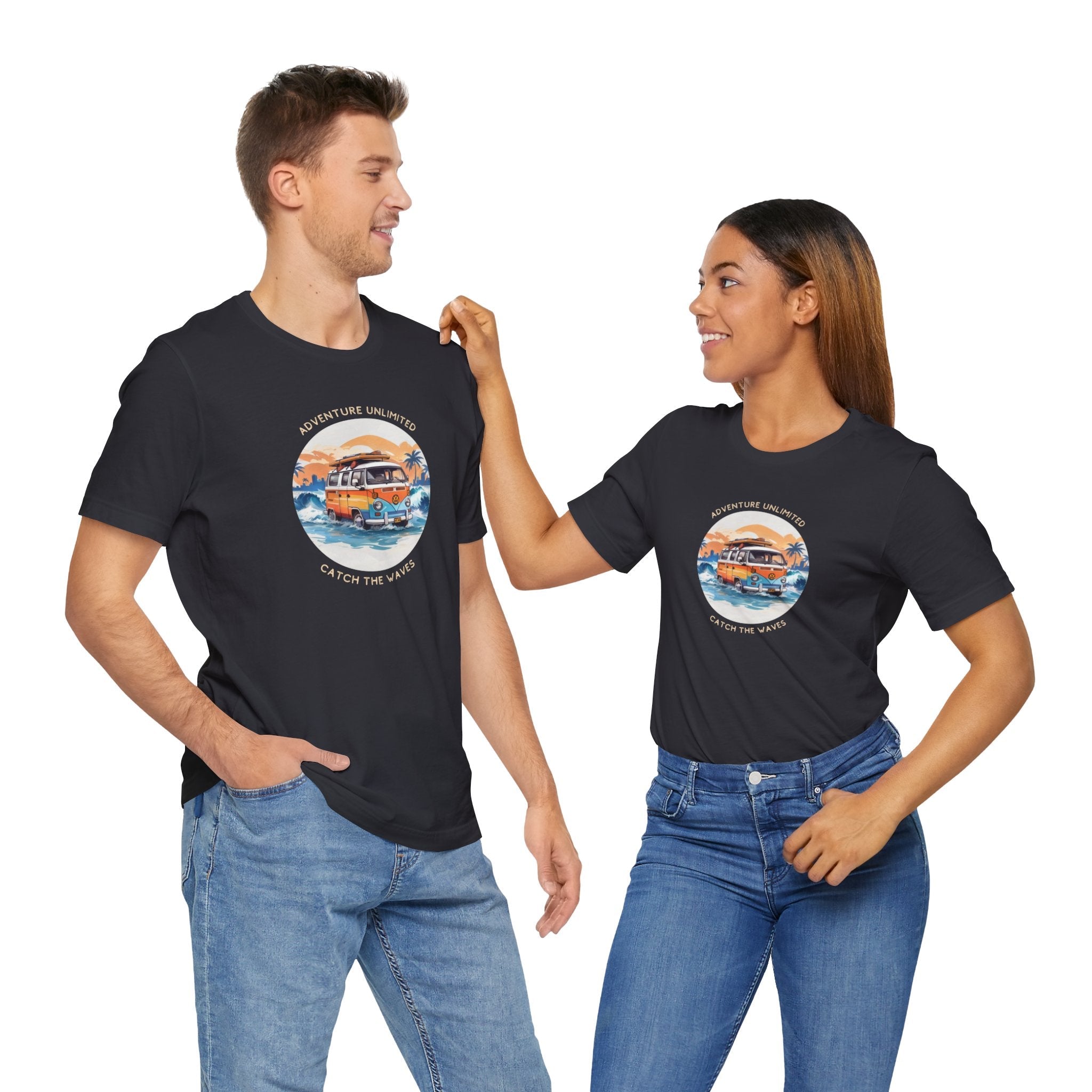 Adventure Unlimited printed ’I love you’ couple t-shirts