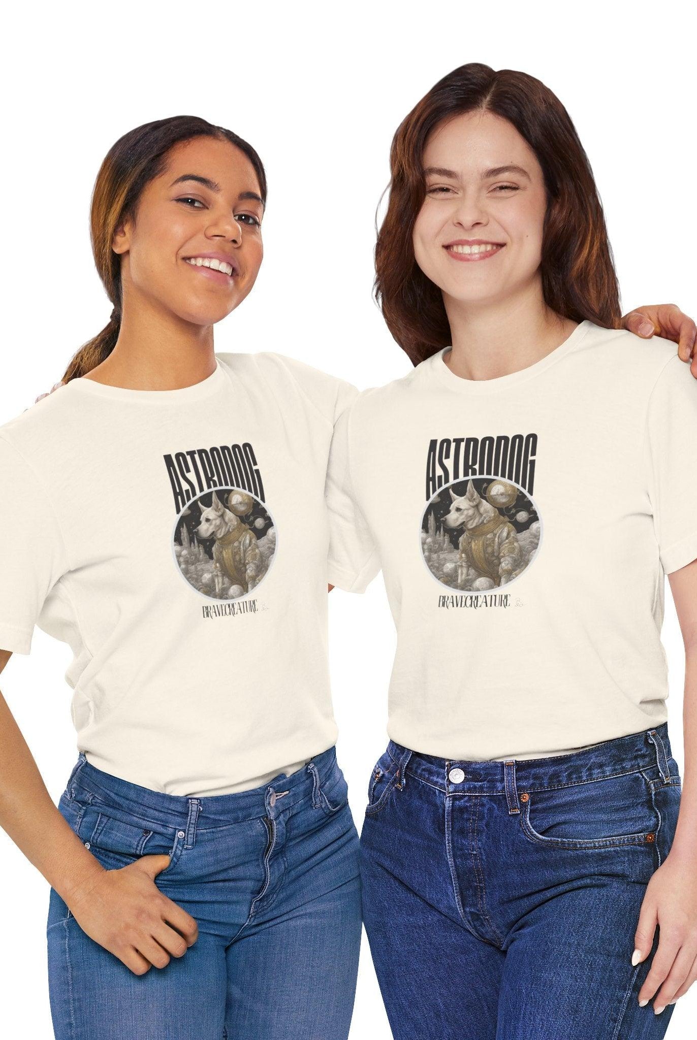 Astrodog - Astronaut - Soulshinecreators - Unisex Jersey Short Sleeve Tee - US - Soulshinecreators