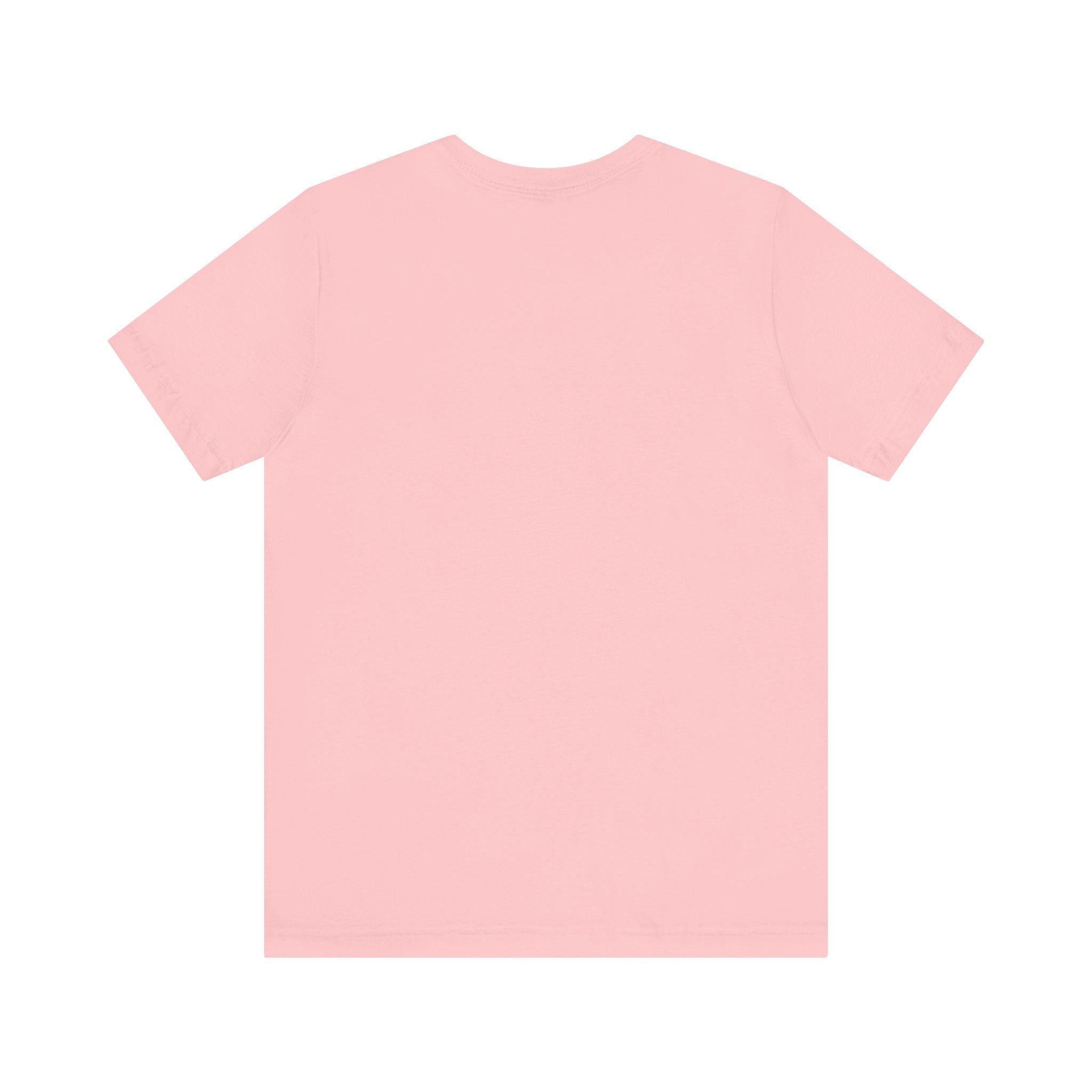 Pink t-shirt with white logo printed on the front - Be Amazing - Bella & Canvas - Soulshinecreators - Unisex
