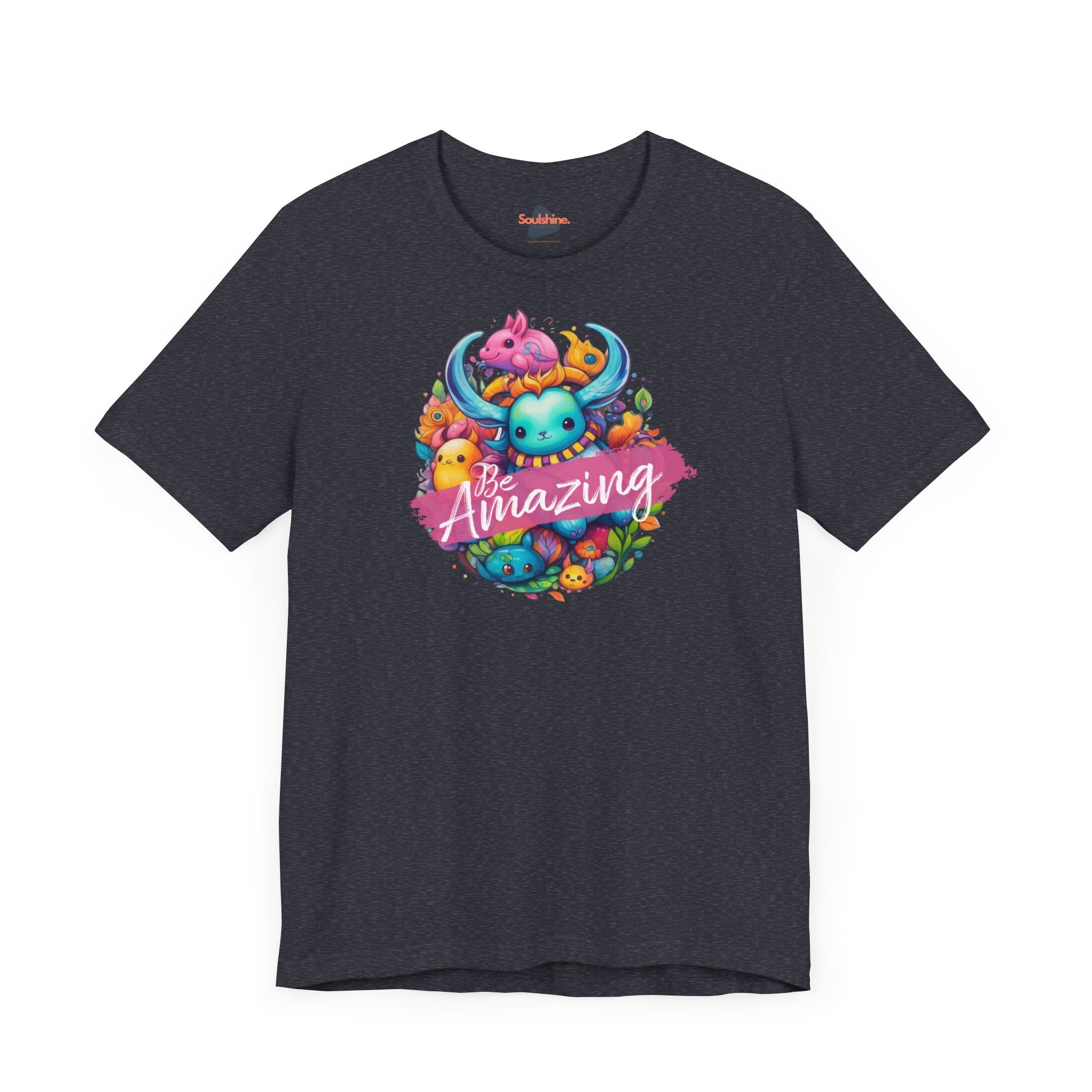 Direct-to-garment printed ’Be Amazing - Bella & Canvas - Soulshinecreators’ unisex t-shirt
