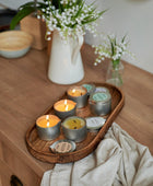 Candle after massage Silver Moon 100 ml. Lime, lemongrass. - Soulshinecreators