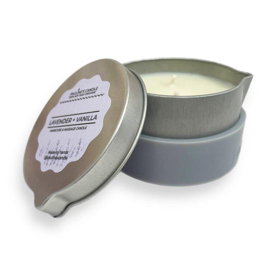 Candle for massage Silver Moon 100 ml. Lavender, vanilla. - Soulshinecreators - body oil