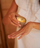 Candle for massage Silver Moon 100 ml. Ylang-Ylang, lemon. - Soulshinecreators