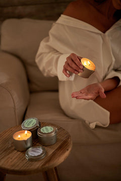 Candle for massage Silver Moon 100 ml. Ylang-Ylang, lemon.