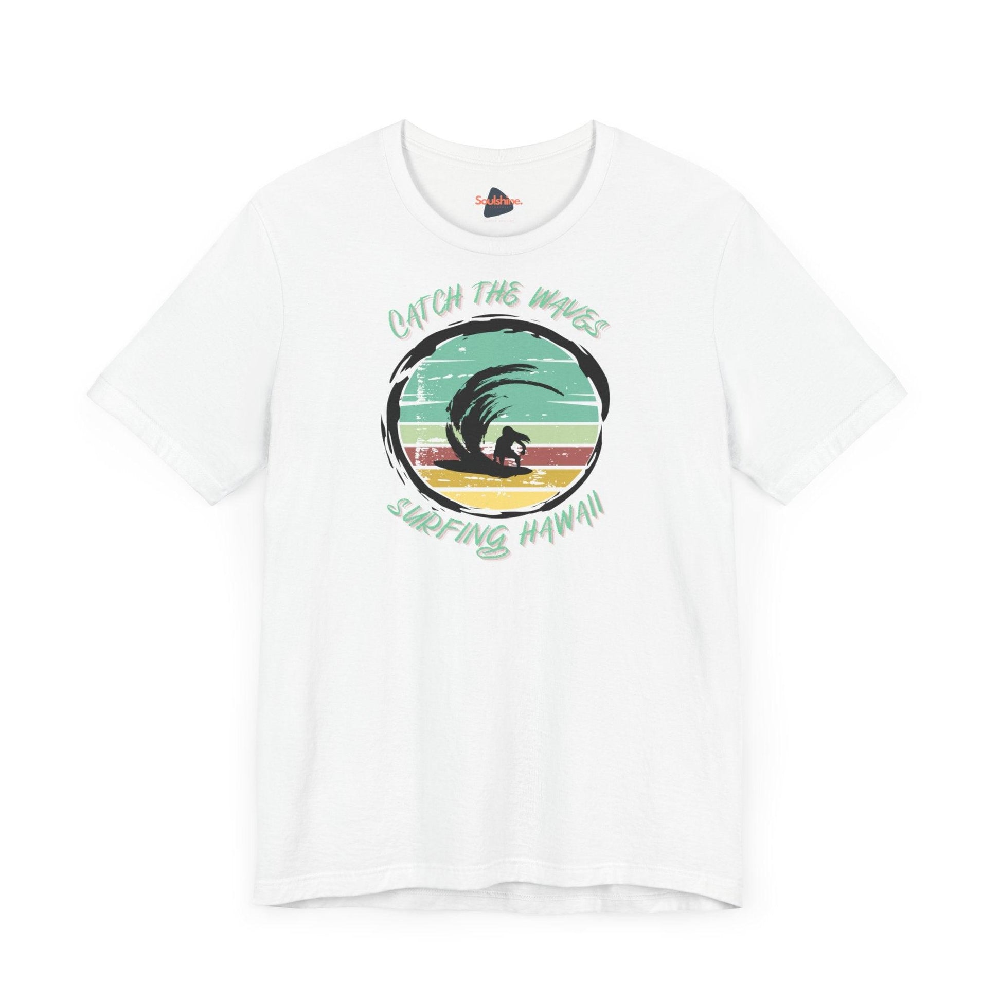 Catch the Waves - Surfing T-Shirt - Soulshinecreators - Bella & Canvas - Soulshinecreators