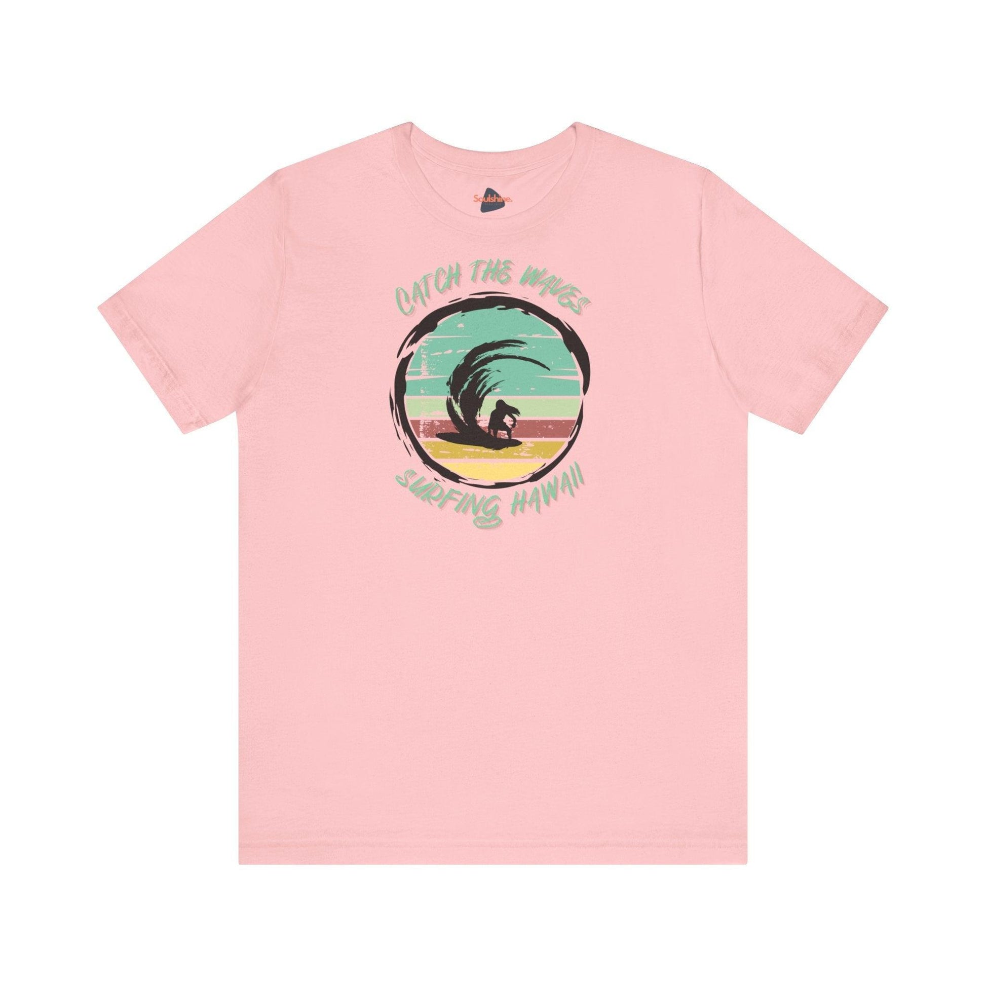 Catch the Waves - Surfing T-Shirt - Soulshinecreators - Bella & Canvas - Soulshinecreators