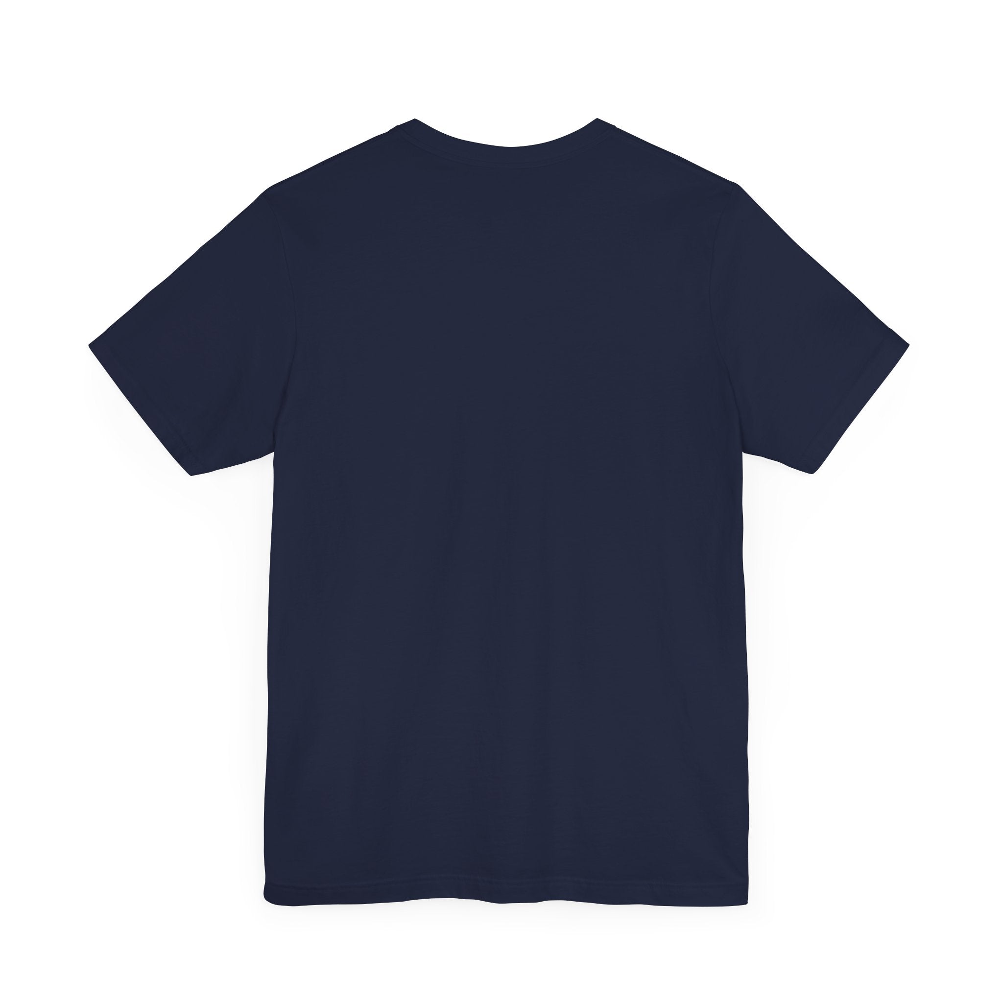 Catch the Waves surf-themed navy t-shirt with white printed logo, unisex jersey tee