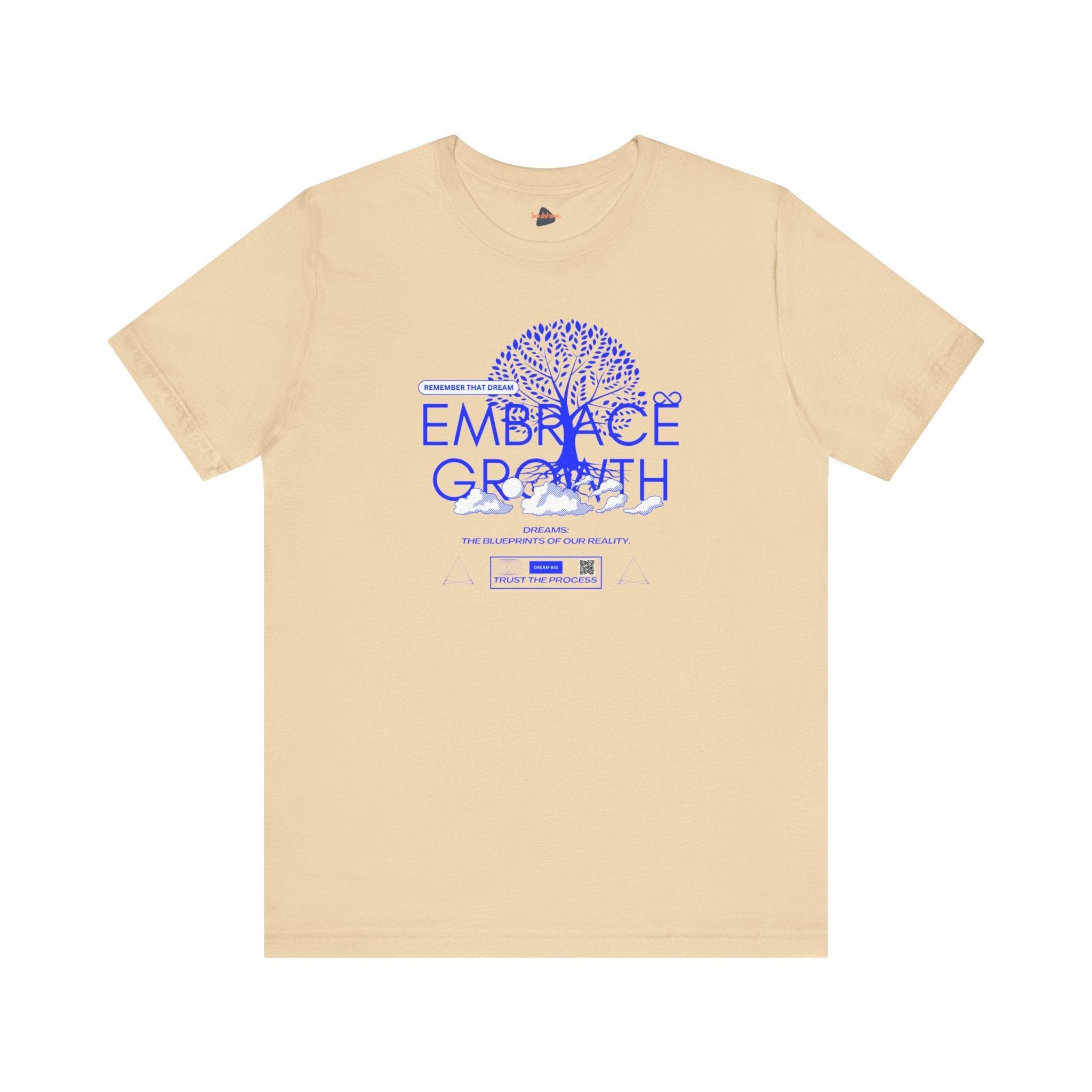 Embrace growth - Soulshinecreators - Unisex Jersey Short Sleeve Tee - US T-Shirt by Soulshinecreators | Soulshinecreators