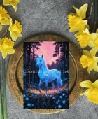 Enchanted Unicorn Postcard - Premium Quality 7'' x 5'' (17.8cm x 12.7cm) - Soulshinecreators