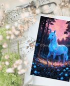 Enchanting Unicorn Fine Art Postcard - 6'' x 4'' (15.2cm x 10.1cm) - Soulshinecreators
