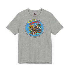 Hello Summer Doodle Style T-Shirt - Bella & Canvas - Soulshinecreators - Unisex