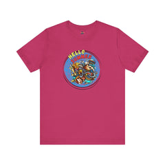 Hello Summer Doodle T-Shirt - Unisex Jersey Short Sleeve Tee
