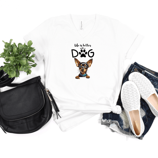 Life is Better with a Dog - Mini Pinscher - Soulshinecreators - Cotton