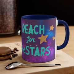 Mug "Reach for the Stars" - Dog Pilot - Accent Coffee Mug, 11oz