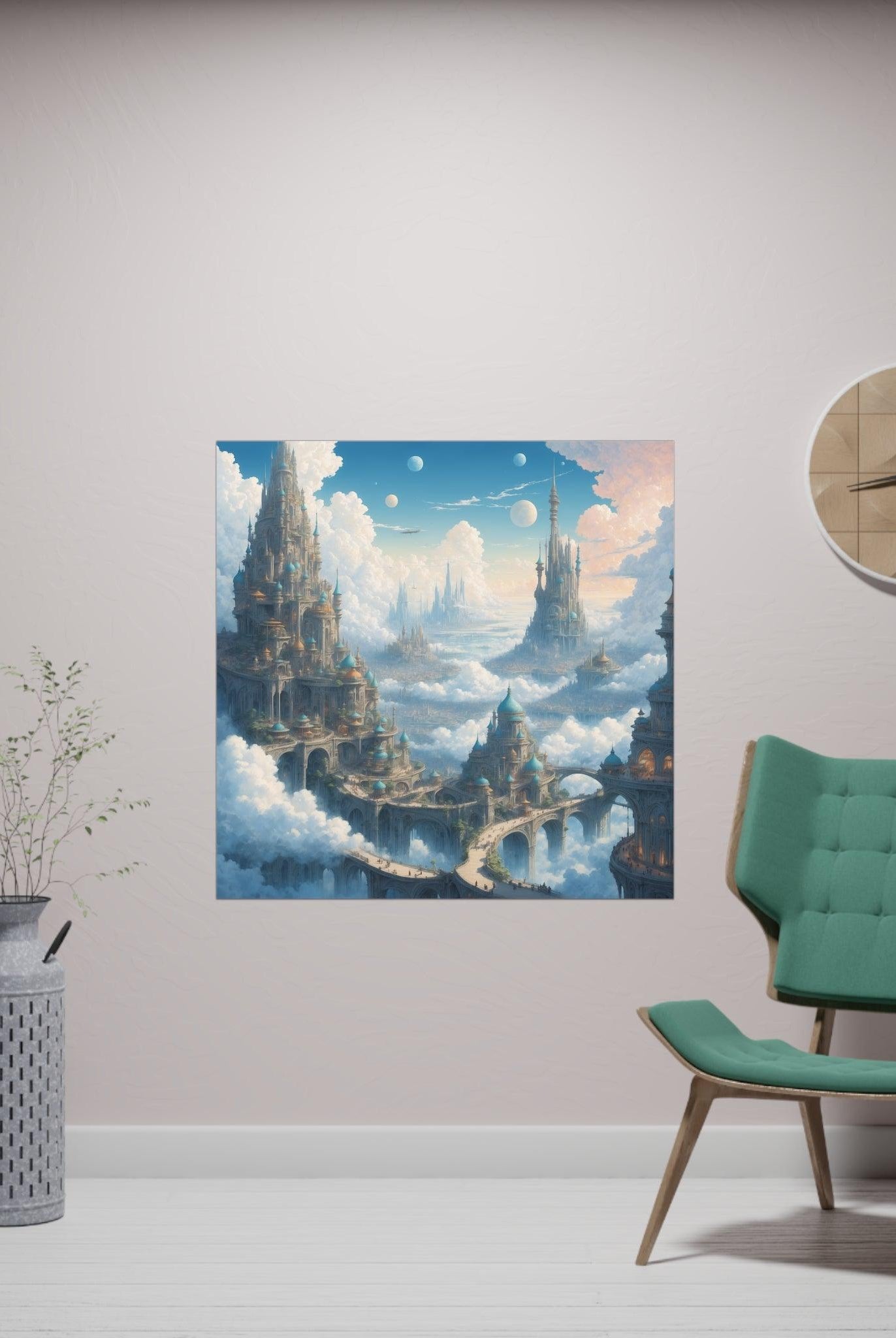 Pleiadian Fantasy World - Matte Paper Poster - Soulshinecreators