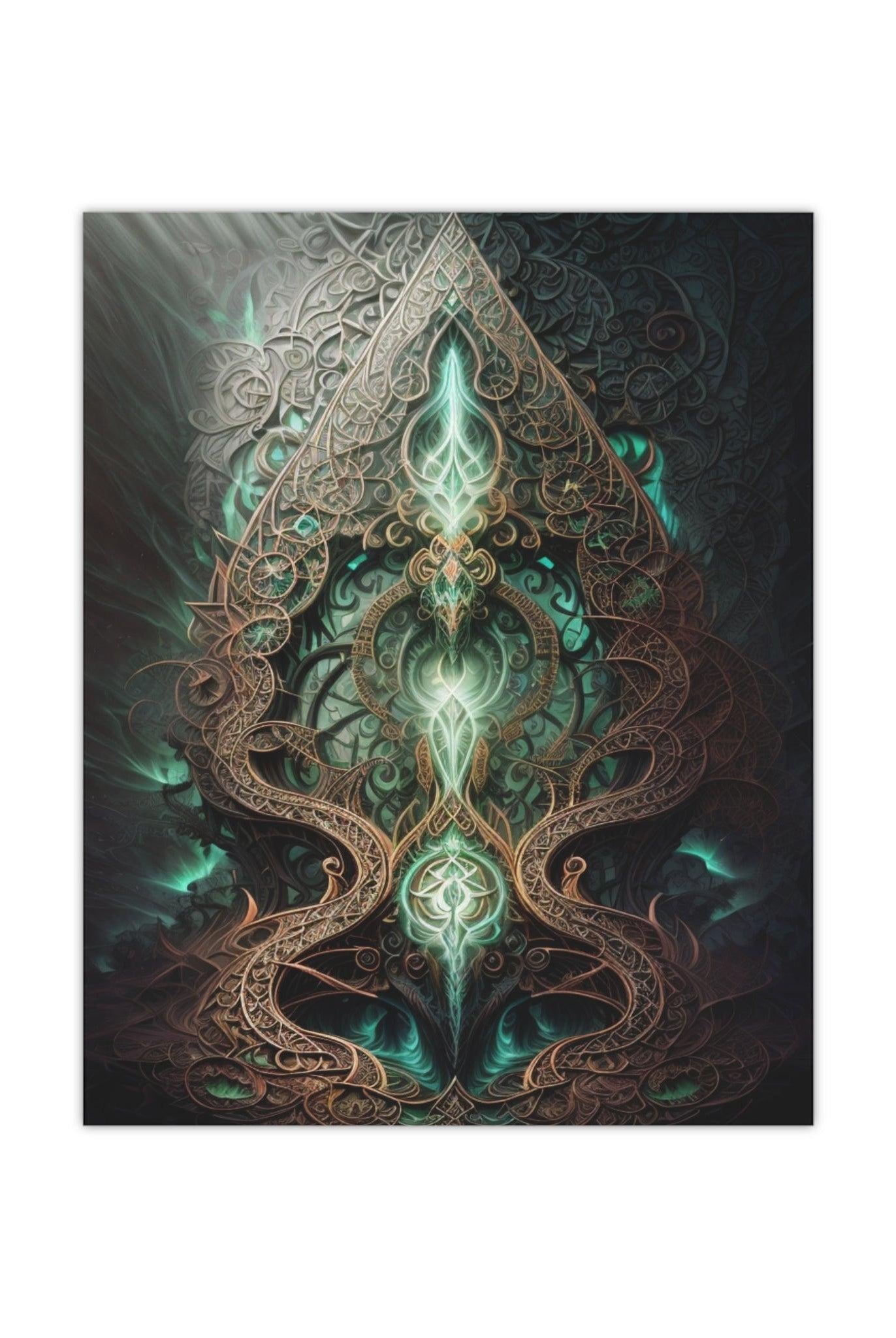 Sacred Fountain - Satin Posters - Sacred Geometry - Soulshinecreators