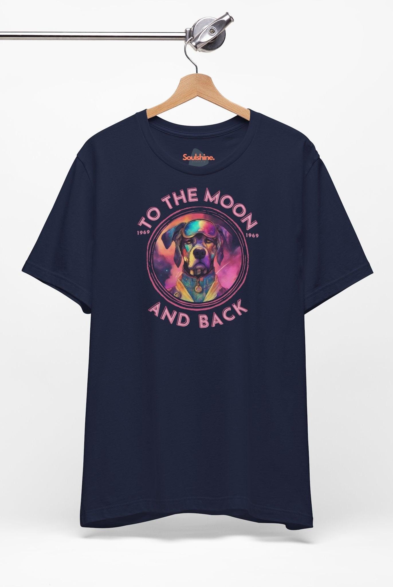 To the moon and back - Astrodog - Dog T-Shirt - Astronaut - Soulshinecreators - Bella & Canvas - EU - Soulshinecreators