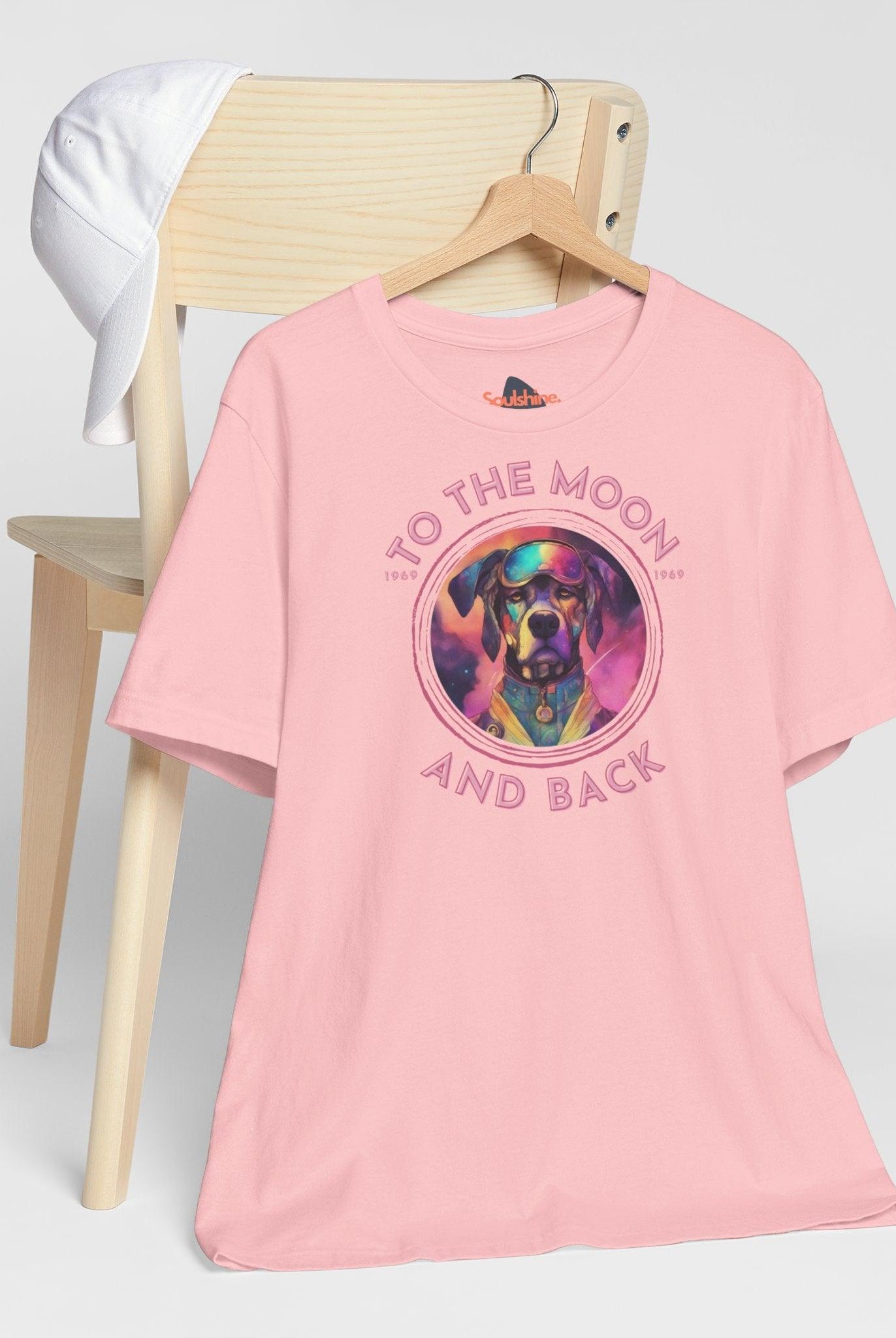 To the moon and back - Astrodog - Dog T-Shirt - Astronaut - Soulshinecreators - Bella & Canvas - EU - Soulshinecreators