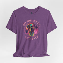 To the moon and back - Astrodog - Dog T-shirt - Soulshinecreators - Unisex Jersey Short Sleeve Tee - US