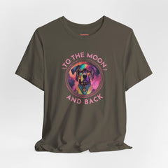 To the moon and back - Astrodog - Dog T-Shirt - Soulshinecreators - Unisex Jersey Short Sleeve Tee - US