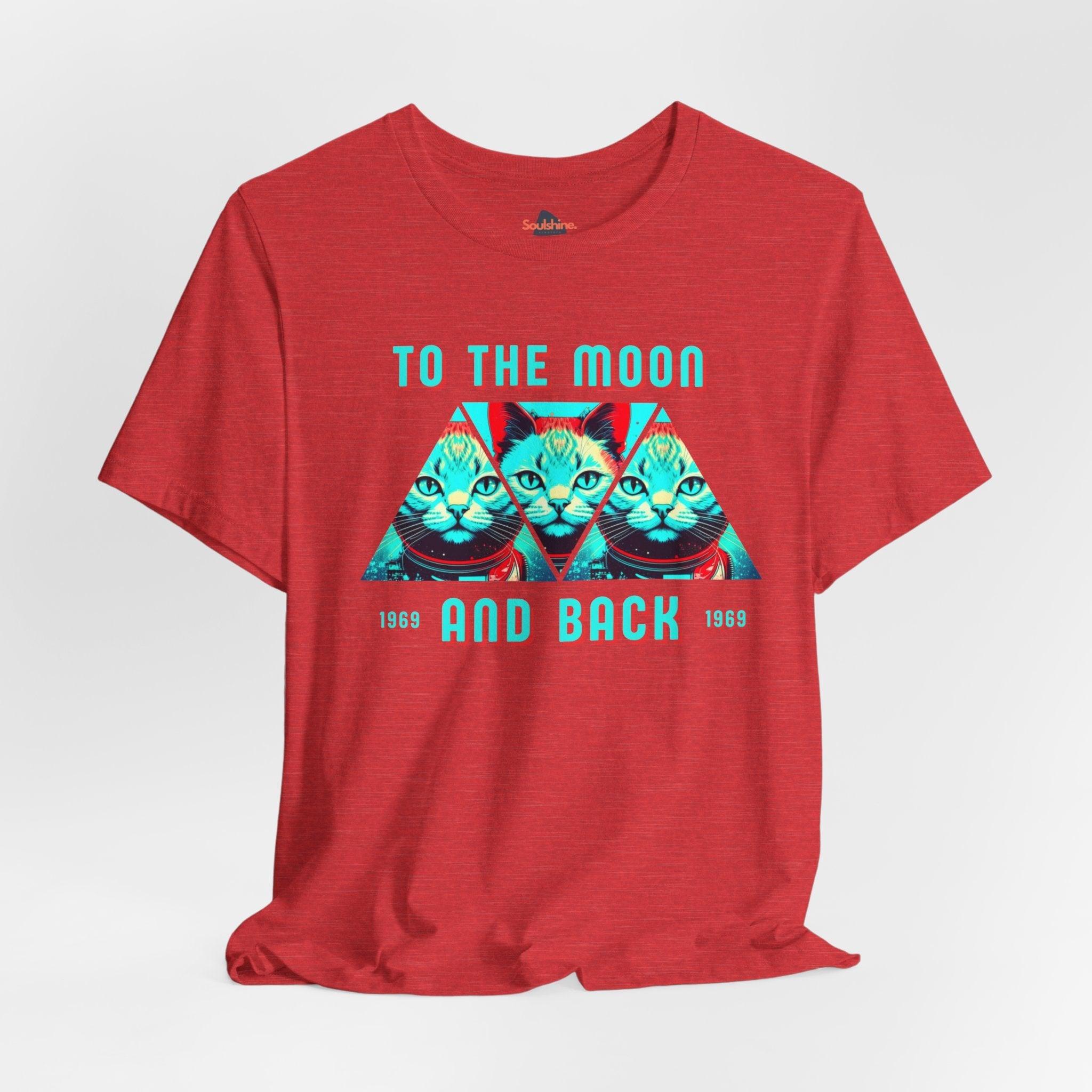 To the moon and back - Soulshinecreators - Unisex Jersey Short Sleeve Tee - US Heather Red S T-Shirt by Soulshinecreators | Soulshinecreators