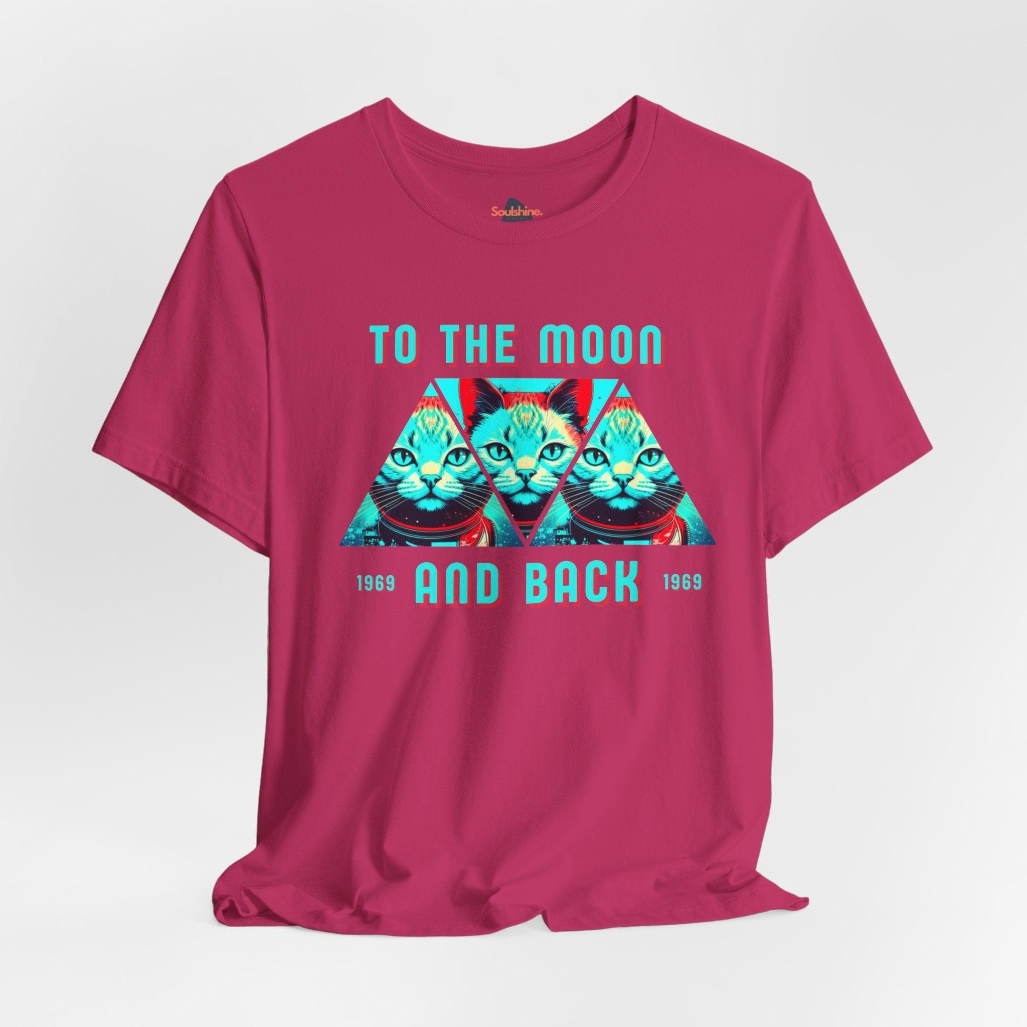 To the moon and back - Soulshinecreators - Unisex Jersey Short Sleeve Tee - US Berry S T-Shirt by Soulshinecreators | Soulshinecreators